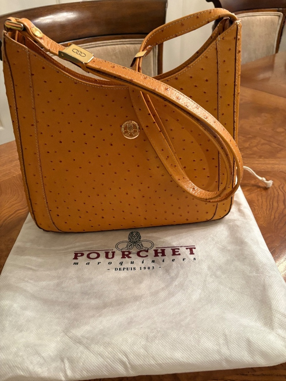 Maison Pourchet  Paris Shoulder  Bag  Made in France